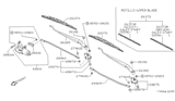 Diagram for Nissan Stanza Wiper Pivot - 28842-51E00