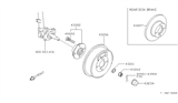 Diagram for 1992 Nissan Stanza Wheel Bearing - 43200-65E15