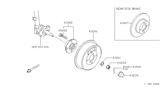 Diagram for 1990 Nissan Stanza Wheel Bearing - 43200-70N05