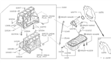 Diagram for Nissan Stanza Oil Pan - 11110-65E00