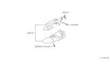 Diagram for 1990 Nissan Maxima Steering Column Cover - 48474-85E00