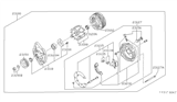 Diagram for Nissan Alternator Bearing - 23120-51E10