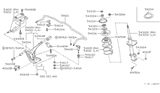 Diagram for Nissan Control Arm Bracket - 54323-0P000