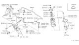 Diagram for Nissan Stanza Sway Bar Bushing - 54612-65E00