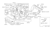 Diagram for 1990 Nissan Stanza Armrest - 88700-65E15