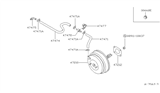 Diagram for 1992 Nissan Stanza Brake Booster Vacuum Hose - 47474-65E00