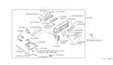 Diagram for 1990 Nissan Stanza A/C Switch - 27500-65E05