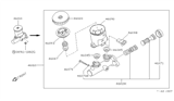 Diagram for 1991 Nissan Stanza Brake Master Cylinder Reservoir - 46010-66E00