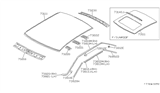 Diagram for 1991 Nissan Stanza Hood Hinge - 73231-51E30