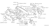 Diagram for 1992 Nissan Stanza Ashtray - 68810-65E00