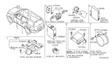 Diagram for 2012 Nissan Pathfinder Air Bag Control Module - 98820-ZL09A