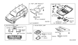 Diagram for 2012 Nissan Pathfinder Dome Light - 26430-9CE0A