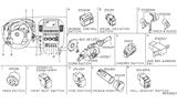 Diagram for 2005 Nissan Pathfinder Wiper Switch - 25260-EA000