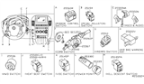 Diagram for Nissan Xterra Wiper Switch - 25260-EA000