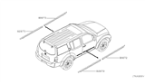 Diagram for 2007 Nissan Pathfinder Door Moldings - 82870-ZS00E
