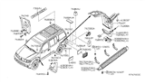 Diagram for 2008 Nissan Pathfinder Mud Flaps - 78810-ZS00A