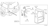 Diagram for 2009 Nissan Pathfinder Back Up Light - 26555-EA525