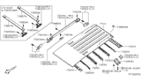 Diagram for 2006 Nissan Pathfinder Hood Hinge - 73230-EA530