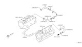 Diagram for Nissan Murano Fuel Line Clamps - 16439-V500A