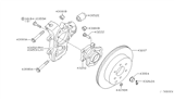 Diagram for 2005 Nissan Pathfinder Spindle - 43019-EA500