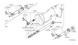 Diagram for 2012 Nissan Pathfinder Drive Shaft - 37300-ZL91A