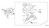 Diagram for Nissan Pathfinder Brake Master Cylinder Reservoir - 46010-ZS61A