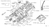 Diagram for 2008 Nissan Pathfinder Exhaust Heat Shield - 74752-EA000