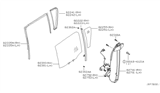 Diagram for 2006 Nissan Pathfinder Weather Strip - 82272-EA500