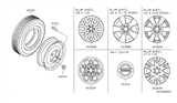 Diagram for 2006 Nissan Pathfinder Spare Wheel - 40300-EA41C