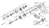 Diagram for 1995 Nissan 300ZX Transfer Case Output Shaft Snap Ring - 31506-51X02