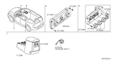 Diagram for 2006 Nissan Xterra A/C Switch - 27510-EA000