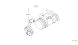 Diagram for Nissan Armada A/C Clutch - 92660-ZJ00A