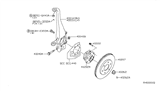 Diagram for 2009 Nissan Pathfinder Brake Disc - 40206-ZS60A