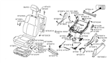 Diagram for 2007 Nissan Frontier Seat Motor - 87450-ZP20C