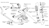 Diagram for 2008 Nissan Pathfinder Shock Absorber - 56110-EA026