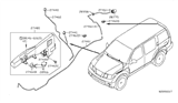 Diagram for 2006 Nissan Xterra Windshield Washer Nozzle - 28932-ZP70A