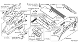 Diagram for 2007 Nissan Pathfinder Cup Holder - 84956-EA500