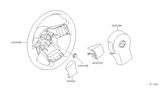 Diagram for Nissan Pathfinder Steering Wheel - 48430-ZS10B