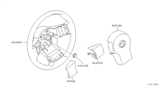 Diagram for Nissan Steering Wheel - 48430-ZL91C