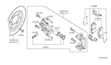 Diagram for 2013 Nissan Frontier Brake Caliper Repair Kit - 44120-EA026