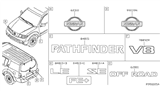 Diagram for 2011 Nissan Pathfinder Emblem - 93494-EA500