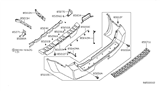 Diagram for 2005 Nissan Pathfinder Bumper - 85022-EA525