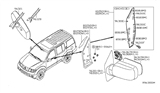 Diagram for 2019 Nissan Frontier Mirror Actuator - 96367-EA00A