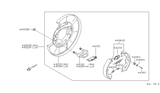 Diagram for 2006 Nissan Pathfinder Brake Backing Plate - 44000-EA060