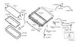 Diagram for 2008 Nissan Frontier Weather Strip - 73967-EA511