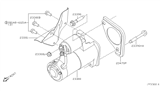 Diagram for Nissan Frontier Starter Motor - 23300-EA200