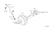 Diagram for 2008 Nissan Pathfinder Brake Booster Vacuum Hose - 47474-ZS60A