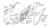Diagram for Nissan Pathfinder Door Check - 82430-EA50A
