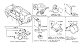 Diagram for 2008 Nissan Pathfinder Body Control Module - 284B1-ZP80A