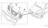 Diagram for 2009 Nissan Pathfinder Grille - 62310-ZS00A